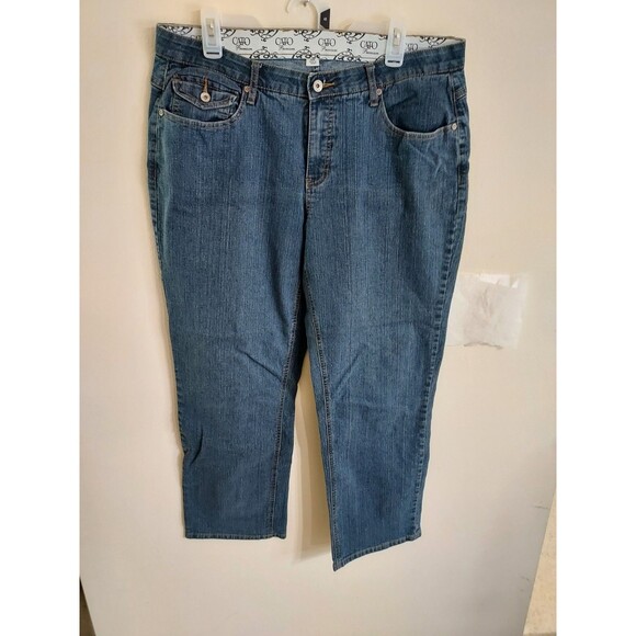 Cato Premium Women's Jeans Size 16WP Blue  Straight Leg - Picture 2 of 9